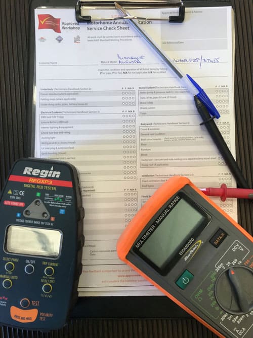 Motorhome habitation checklist Motorhome habitation checklist